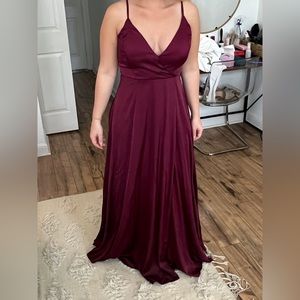 Lulus burgundy dress
